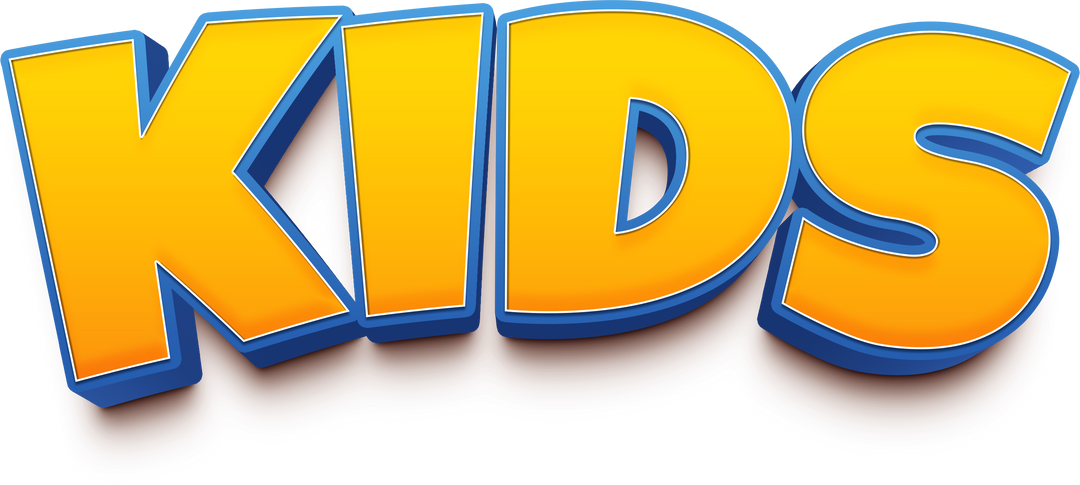 Cartoon 3d kids text effect