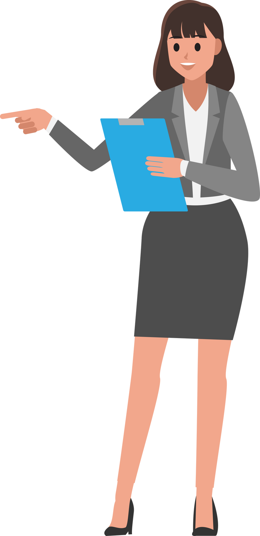 cartoon business woman  character